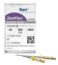 ZenFlex™ NiTi Rotary Feilen 21mm 25/.04 (Kerr)